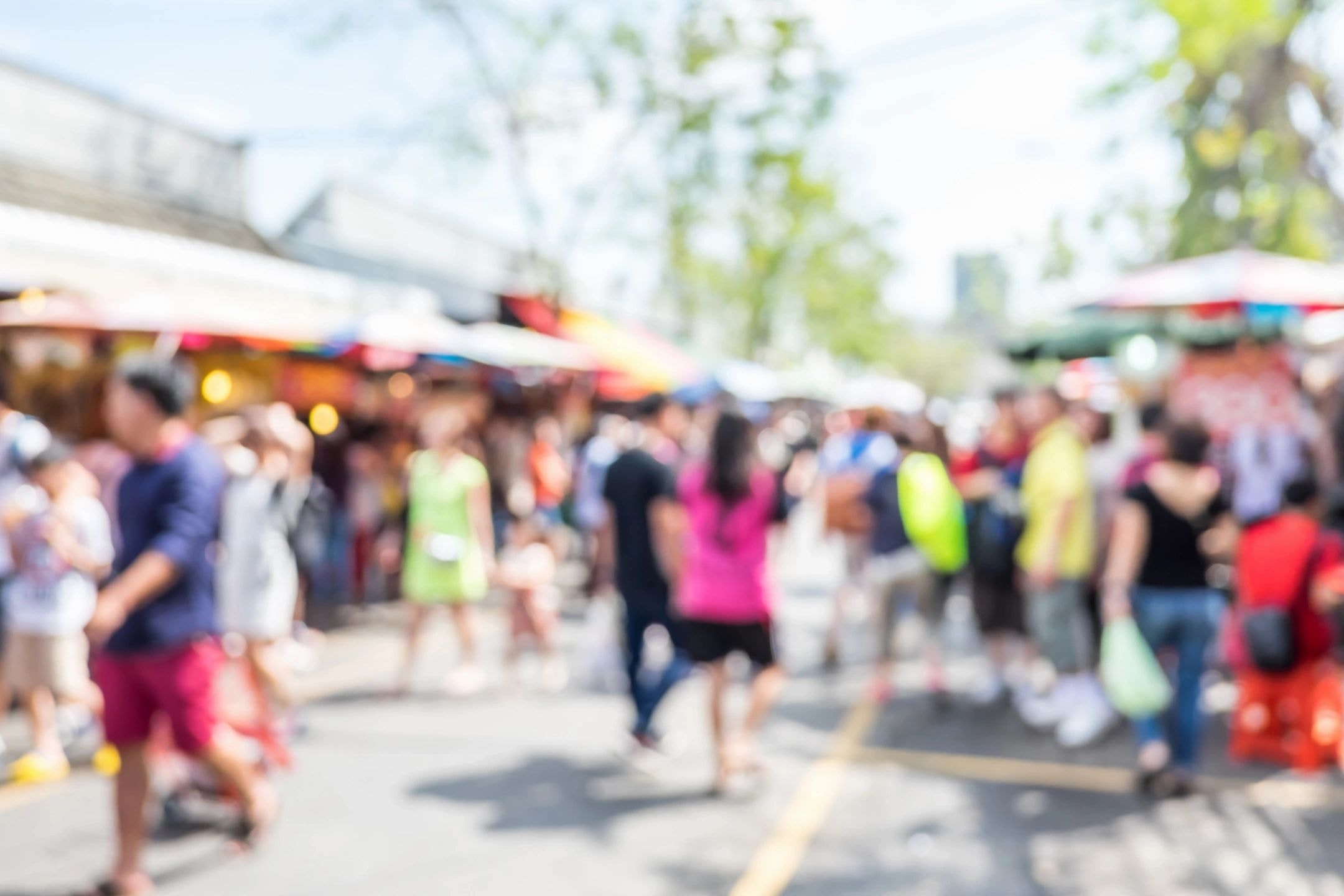 Outdoor street fair community event